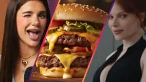 OnlyFans model Ari Kytsya for Urban Decay, Hardee's Double Cheeseburger, OnlyFans model Levi Coralynn for TA3