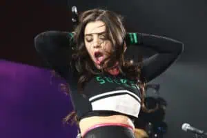 BOSTON-DEC 14: Singer Charli XCX performs in concert at KISS 108's Jingle Ball 2014 at TD Garden on December 14, 2014 in Boston.