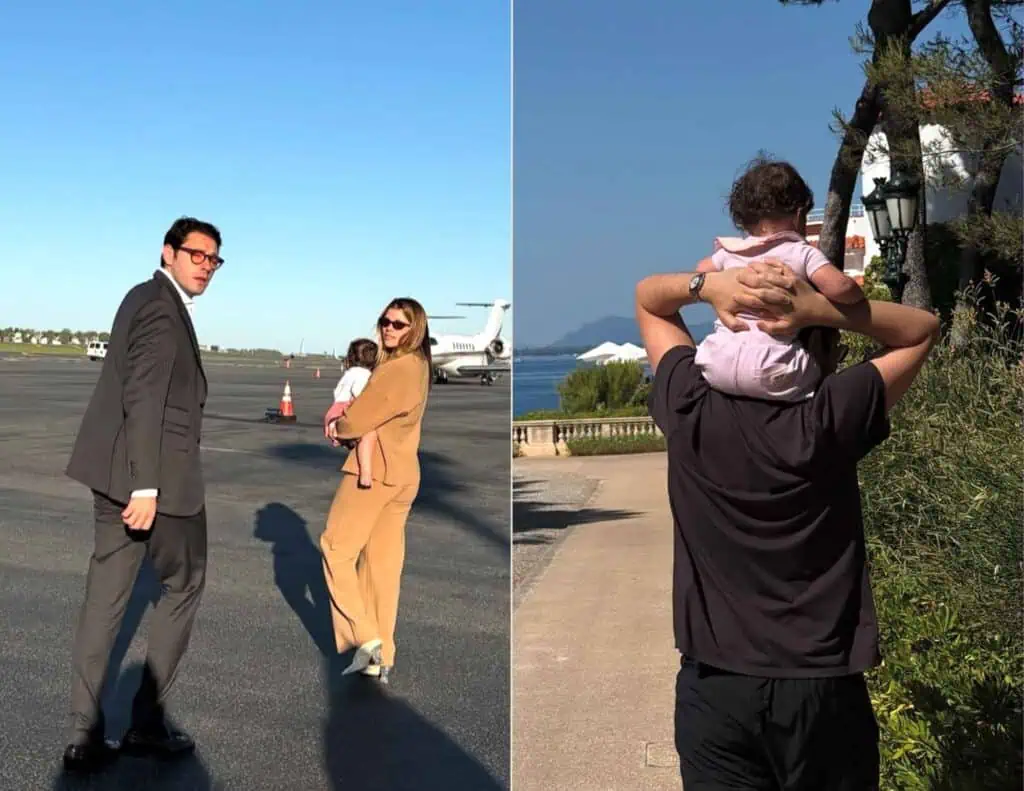 Elliot Grainge & Sofia Richie with daughter Eloise