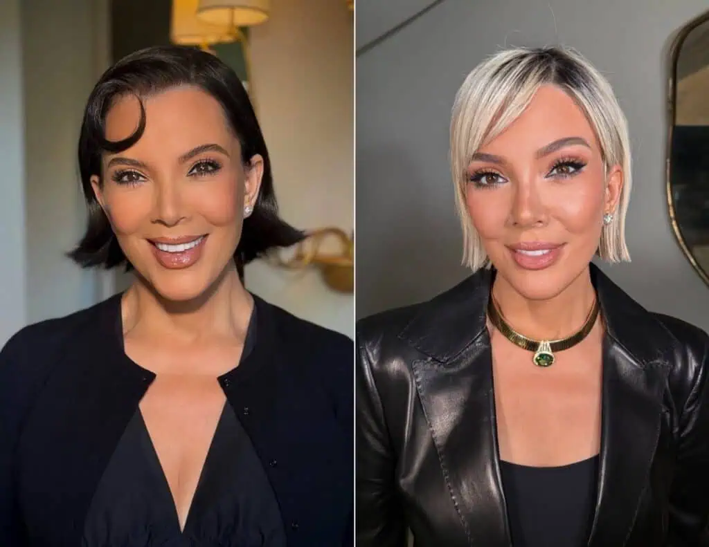 Kris Jenner Brunette to Blonde