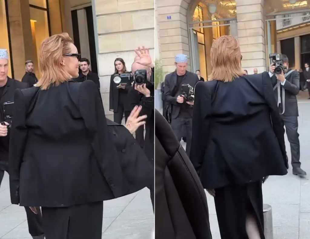 Pamela Anderson Debuts New Hair at Paris Fashion Week