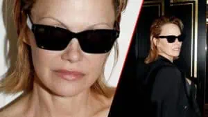 Pamela Anderson Debuts New Hair at Paris Fashion Week