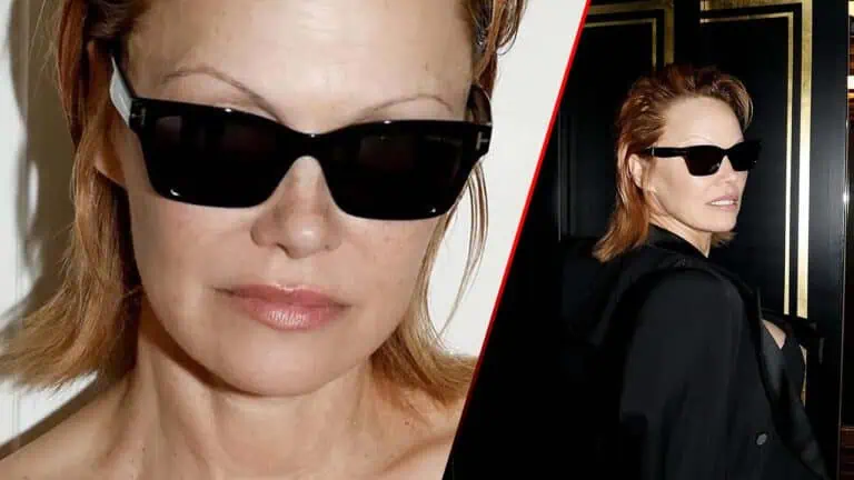 Pamela Anderson Debuts New Hair at Paris Fashion Week