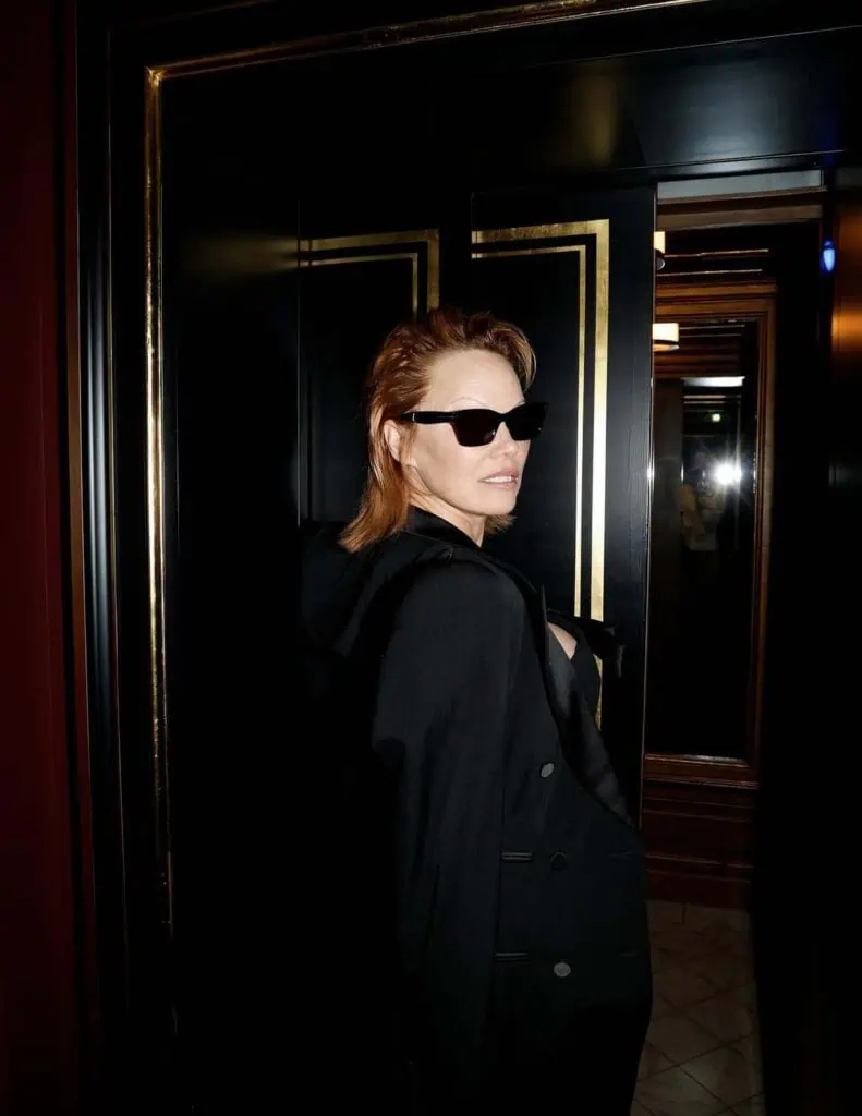 Pamela Anderson Debuts New Hair at Paris Fashion Week