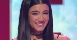 Charli D'Amelio accepting her award at KCA 2022