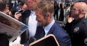 David Beckham at his Hollywood Walk of Fame star unveiling ceremony, June 12, 2026